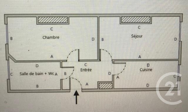 Appartement F2 à vendre - 2 pièces - 35.0 m2 - PARIS - 75013 - ILE-DE-FRANCE - Century 21 Charles Michels