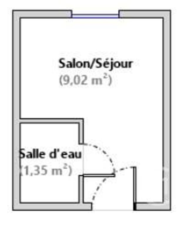 Appartement F1 à vendre - 1 pièce - 10.33 m2 - PARIS - 75015 - ILE-DE-FRANCE - Century 21 Charles Michels