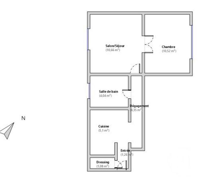 Appartement F2 à vendre - 2 pièces - 36.73 m2 - PARIS - 75015 - ILE-DE-FRANCE - Century 21 Charles Michels
