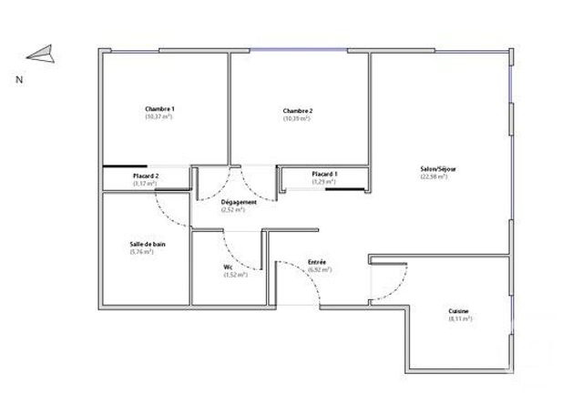 Appartement F3 à vendre - 3 pièces - 71.03 m2 - PARIS - 75015 - ILE-DE-FRANCE - Century 21 Charles Michels