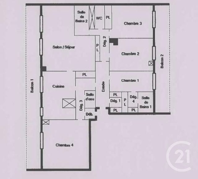 Afficher la photo en grand Appartement à vendre - 6 pièces - 144.22 m2 - PARIS - 75015 - ILE-DE-FRANCE - Century 21 Charles Michels