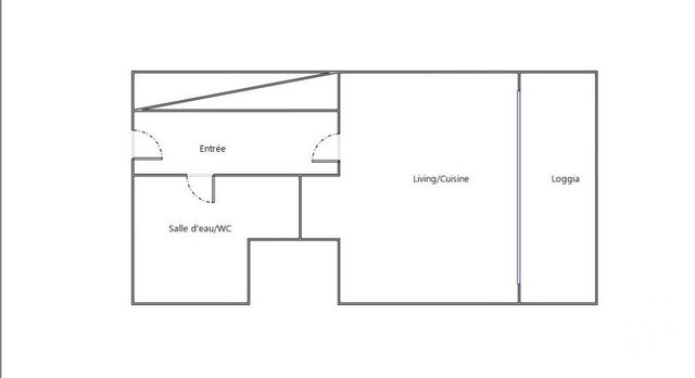 Appartement F1 à vendre - 1 pièce - 30.4 m2 - PARIS - 75015 - ILE-DE-FRANCE - Century 21 Charles Michels