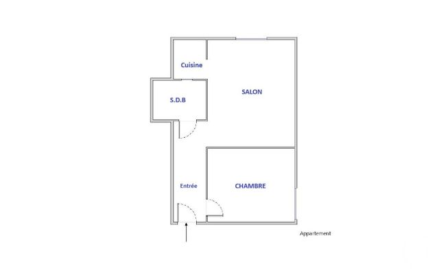 Appartement à louer - 2 pièces - 30.6 m2 - PARIS - 75018 - ILE-DE-FRANCE - Century 21 Charles Michels