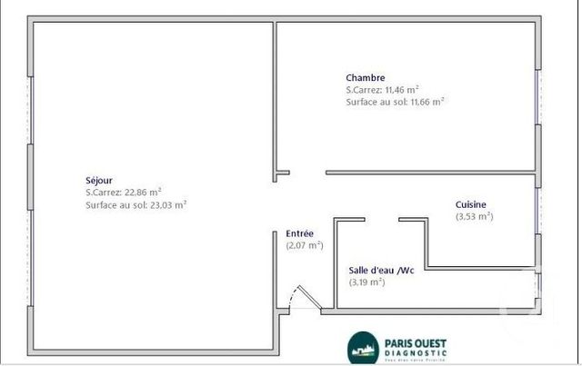 Appartement T2 à vendre - 2 pièces - 43.11 m2 - PARIS - 75017 - ILE-DE-FRANCE - Century 21 Charles Michels